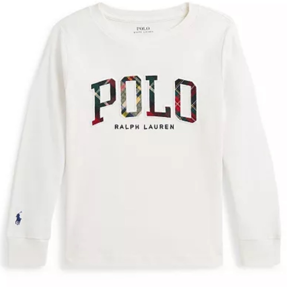 NWT Polo by Ralph Lauren White Long Sleeve Tee